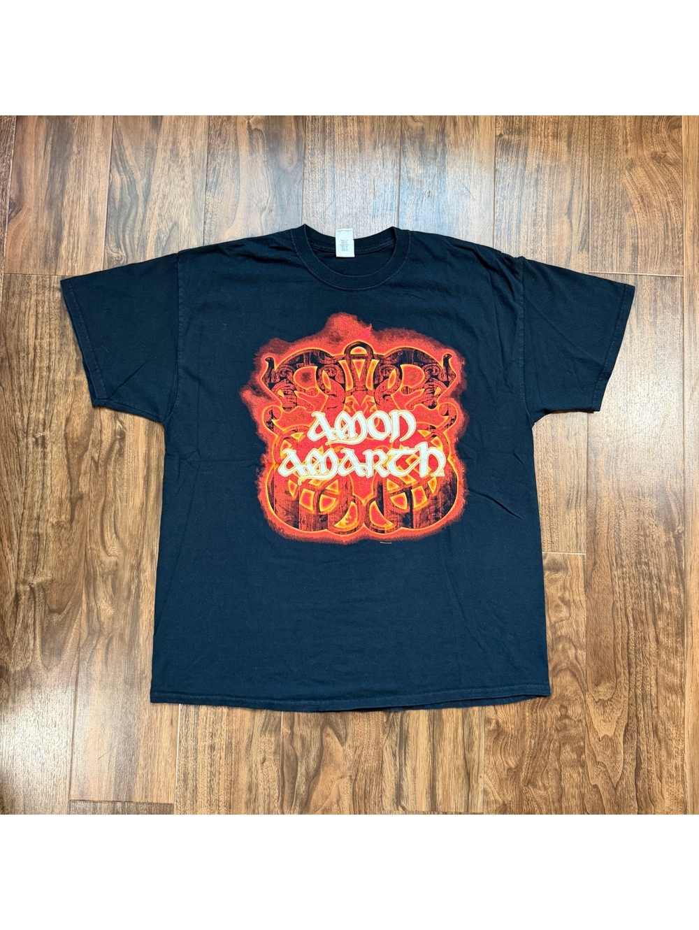 Y2K Amon Amarth Graphic Tee 2013 Band Shirt Mens XL Black Viking Death Metal